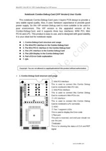 Mini PCI / Mini PCI-E / LPC Combo-Debug-Card VIP version