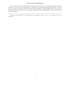 Basic circuit troubleshooting