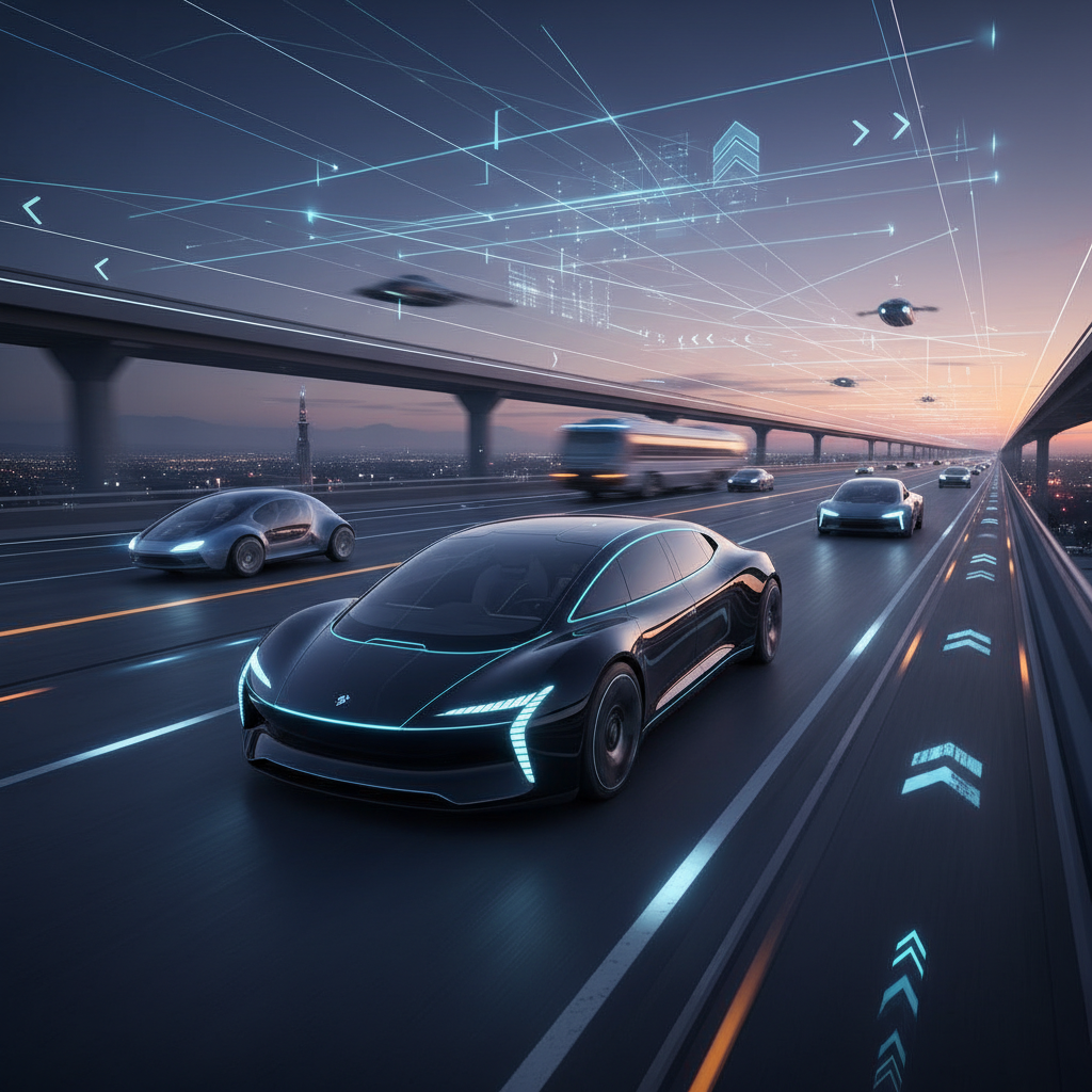 Electric Car Autonomous Driving